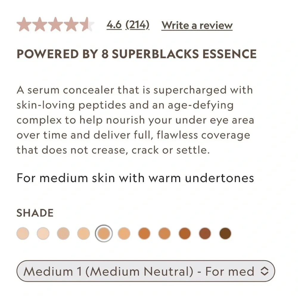 Yensa MEDIUM 1 Super Serum Silk Concealer | NEW | Medium Neutral | BNIB